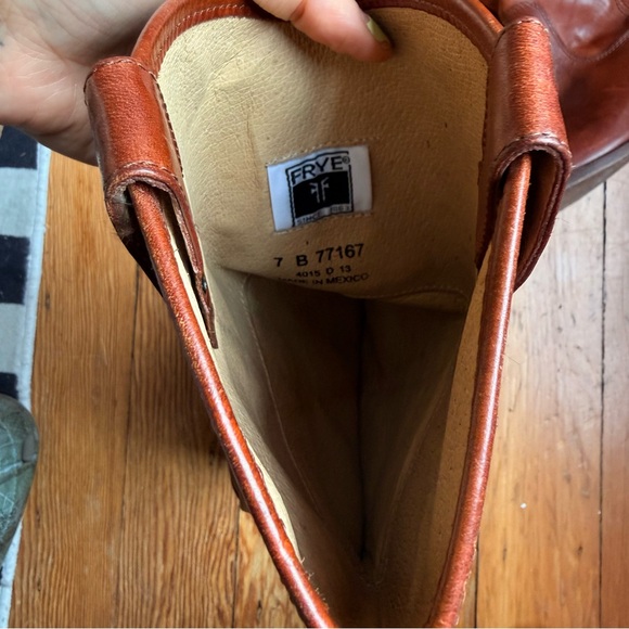 Frye Brown Leather Riding Boots - Picture 4 of 5